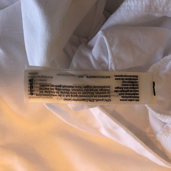 SOLD Eileen Fisher straight leg organic linen blend summer pants - Picture 6 of 12